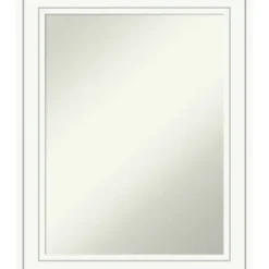 Decorative Mirrors-Kirkland's Home White Raised Frame Wall Mirror