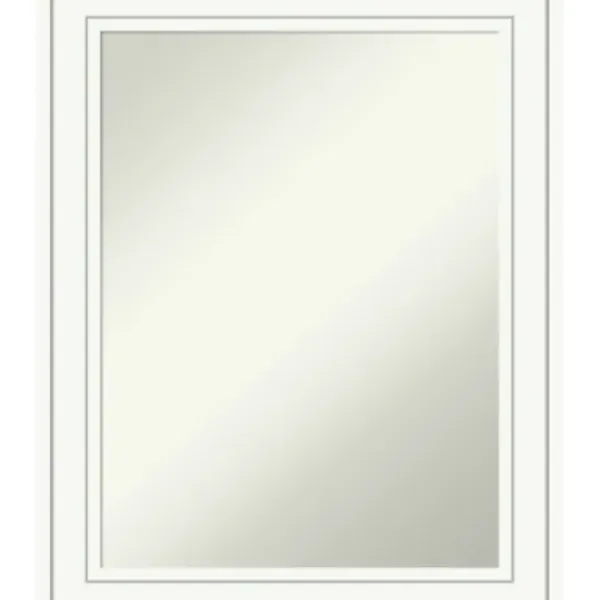Decorative Mirrors-Kirkland's Home White Raised Frame Wall Mirror