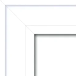 Decorative Mirrors-Kirkland's Home White Raised Frame Wall Mirror