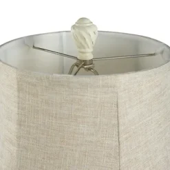 Table Lamps-Kirkland's Home White Resin Swirl Table Lamp Tan