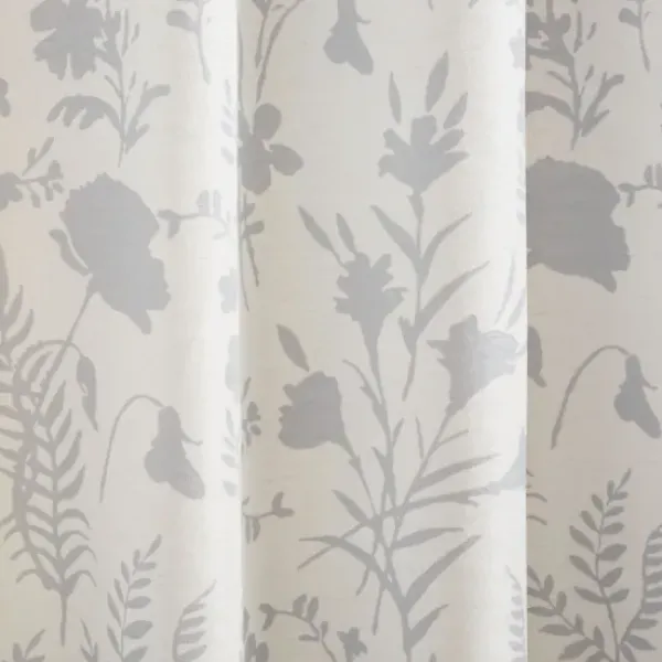 Curtains & Drapes-Kirkland's Home White Stripe Cafe Curtain Panel Set, 24 In. Red