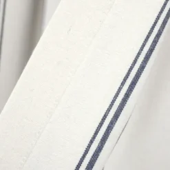 Curtains & Drapes-Kirkland's Home White Stripe Cafe Curtain Panel Set, 36 In. Gray