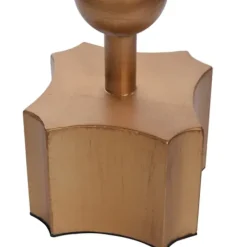 Accent & End Tables-Kirkland's Home White Terrazzo Top And Base Accent Table Gold