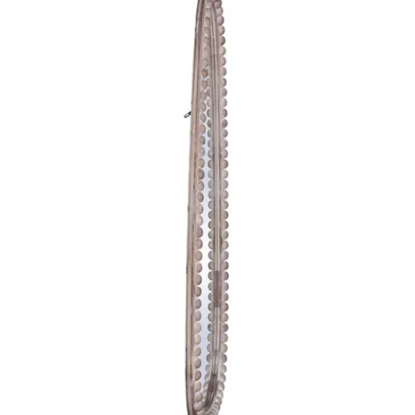 Decorative Mirrors-Kirkland's Home White Washed Abstract Shape Wall Mirror