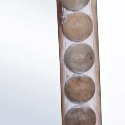 Decorative Mirrors-Kirkland's Home White Washed Abstract Shape Wall Mirror