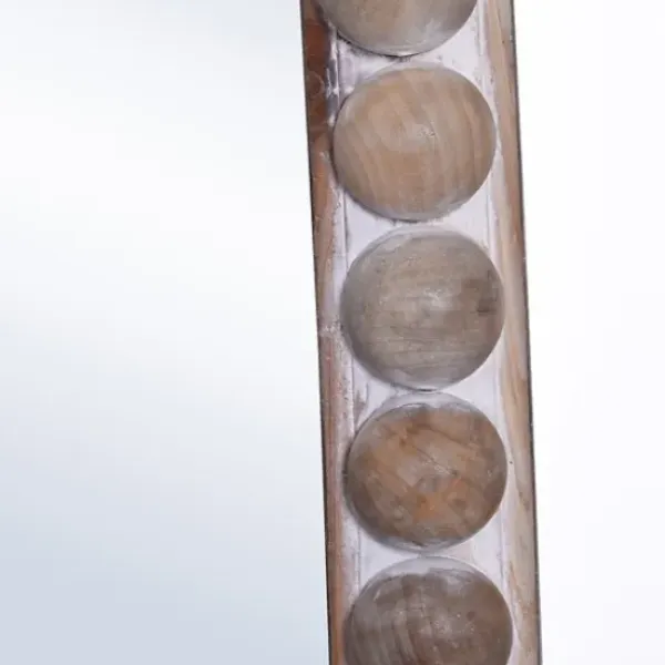 Decorative Mirrors-Kirkland's Home White Washed Abstract Shape Wall Mirror