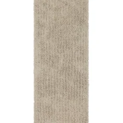 Bathroom Rugs-Kirkland's Home White With Stripe Reversible Bath Mat, 45 In. Gray