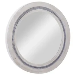 Decorative Mirrors-Kirkland's Home White Wood Aislinn Wall Mirror