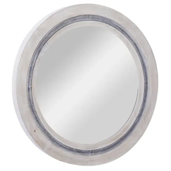 Decorative Mirrors-Kirkland's Home White Wood Aislinn Wall Mirror
