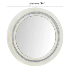 Decorative Mirrors-Kirkland's Home White Wood Aislinn Wall Mirror