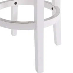 Bar Stools & Counter Height Stools-Kirkland's Home White Wood Backless Swivel 2-Pc. Bar Stool Set Gray
