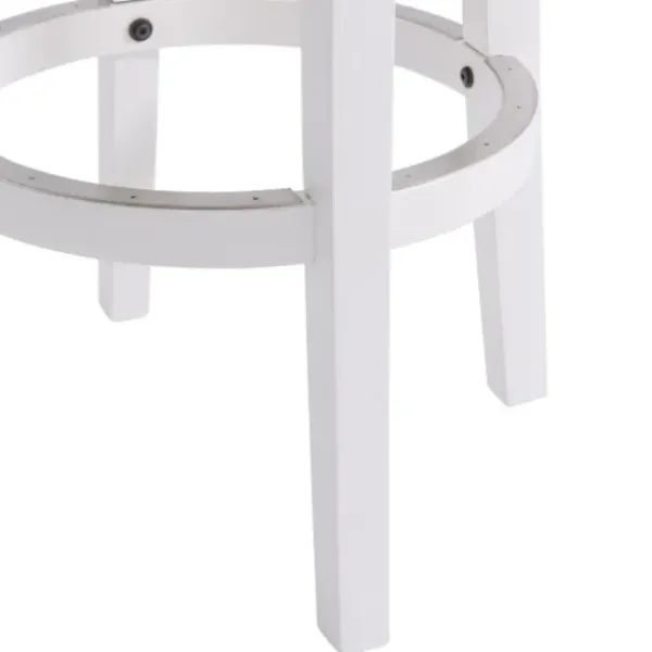 Bar Stools & Counter Height Stools-Kirkland's Home White Wood Backless Swivel 2-Pc. Bar Stool Set Gray