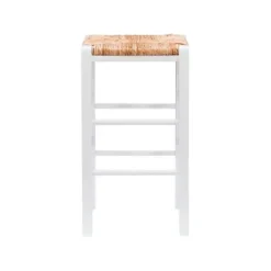 Bar Stools & Counter Height Stools-Kirkland's Home White Wood Grass Backless 2-Pc. Counter Stool Set Tan