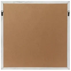 Decorative Mirrors-Kirkland's Home White Wood Lattice Overlay Mirror, 30X30 In.