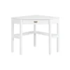 Office Furniture-Kirkland's Home White Wood Single Drawer Corner Desk