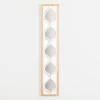 Decorative Mirrors-Kirkland's Home White Wood Stacked Teardrops Wall Mirror