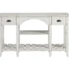 Console Tables-Kirkland's Home White Wooden Mercantile Sofa Table