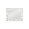 Decorative Mirrors-Kirkland's Home Whitewash Scrolled Frame Rectangle Wall Mirror