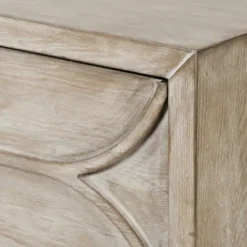Dressers & Chests-Kirkland's Home Whitewashed Brown 3-Drawer Wood Chest