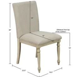 Dining Chairs-Kirkland's Home Whitewashed Martha Stewart Dining Chairs, Set Of 2 Gray