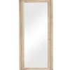 Decorative Mirrors-Kirkland's Home Whitewashed Natural Beaded Wood Wall Mirror