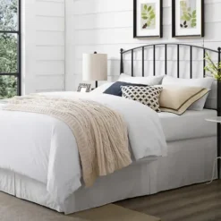 Beds & Headboards-Kirkland's Home Whitley Metal Slat Full/Queen Headboard Black