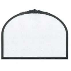 Decorative Mirrors-Kirkland's Home Wide Arch Black Floral Scroll Mirror