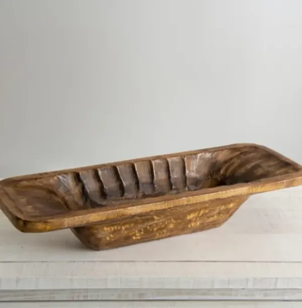 Decorative Bowls & Jars-Kirkland's Home Wide Swirl 2-Pc. Decorative Bowl Set Gold