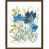 Framed Art-Kirkland's Home Wild Botanical Medley Framed Art Print White/Blue/Green