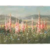 Canvas Art-Kirkland's Home Wild Foxglove Framed Canvas Art Print Pink/Green