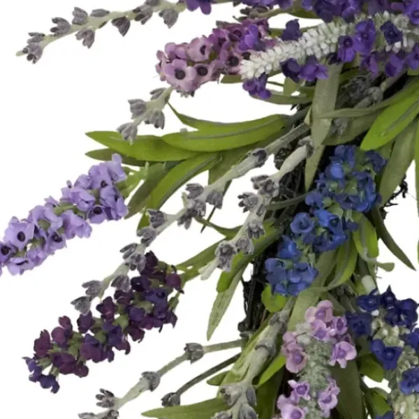 Wreaths-Kirkland's Home Wild Lavender And Greenery Wreath Purple/Green