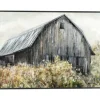 Canvas Art-Kirkland's Home Wildflower Barn Framed Canvas Art Print, 40X30 In. Gray