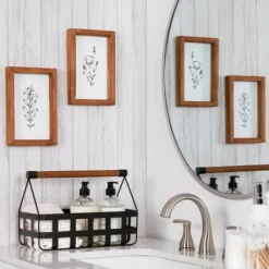 Framed Art-Kirkland's Home Wildflower Stems Framed Art Prints, Set Of 2 White/Black