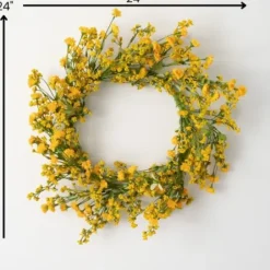Wreaths-Kirkland's Home Wildflower Wreath Yellow