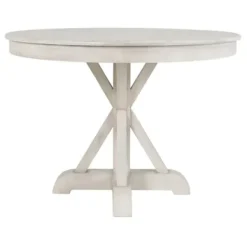 Dining Tables-Kirkland's Home Willa White Reclaimed Pine Wood Dining Table