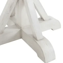 Dining Tables-Kirkland's Home Willa White Reclaimed Pine Wood Dining Table