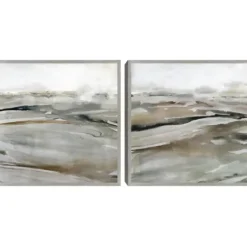 Framed Art-Kirkland's Home Windblown Sands Framed Canvas Art Prints, Set Of 2 Brown/Gray