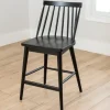 Bar Stools & Counter Height Stools-Kirkland's Home Windsor Counter Stool Black