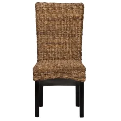 Dining Chairs-Kirkland's Home Windsor Rattan Dining Chair Brown