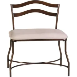 Benches & Ottomans-Kirkland's Home Windsor Vanity Bench Ivory