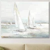 Canvas Art-Kirkland's Home Windswept Sails I Canvas Art Print White/Blue