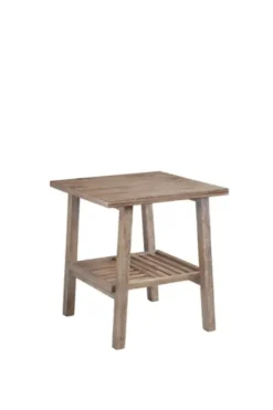 Accent & End Tables-Kirkland's Home Wire Brushed Natural Accent Table Tan