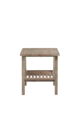 Accent & End Tables-Kirkland's Home Wire Brushed Natural Accent Table Tan