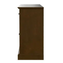 Tv Stands & Media Consoles-Kirkland's Home Wood And Glass 4-Door Media Cabinet Brown