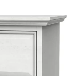 Tv Stands & Media Consoles-Kirkland's Home Wood And Glass 4-Door Media Cabinet White
