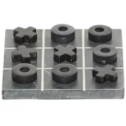 Decorative Accents-Kirkland's Home Wood And Gold Tic Tac Toe Game Set Brown