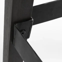 Bar Stools & Counter Height Stools-Kirkland's Home Wood And Metal Bar Stool Black