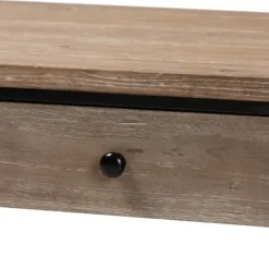 Coffee Tables-Kirkland's Home Wood And Metal 2-Drawer Coffee Table Brown
