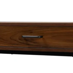 Console Tables-Kirkland's Home Wood And Metal 2-Drawer Console Table Brown