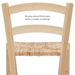 Bar Stools & Counter Height Stools-Kirkland's Home Wood And Seagrass Counter Stools, Set Of 2 Brown